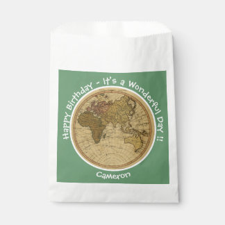 Antique 1786 Eastern Hemisphäre Karte Themenpartei Geschenktütchen