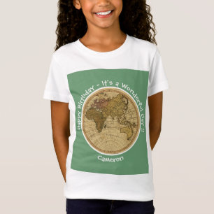 Antique 1786 Eastern Hemisphäre Karte Themenpartei T-Shirt