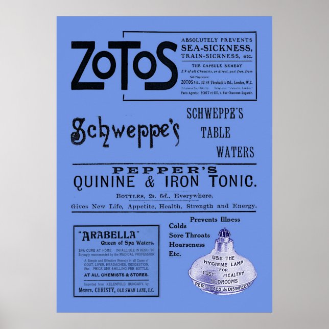 Antique Ads Print Poster (Vorne)