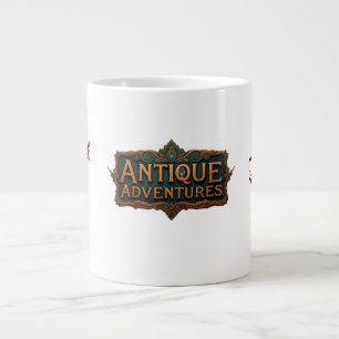 Antique Adventures Typografy Art Zeitlos - Jumbo-Tasse
