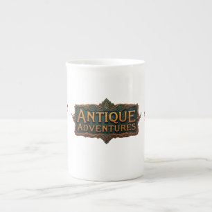 Antique Adventures Typografy Art Zeitlos - Prozellantasse