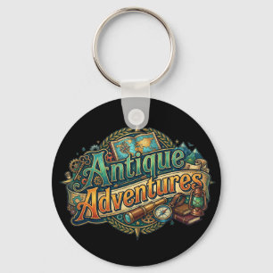 Antique Adventures – Vintage Explorer Grafik-T-Shi Schlüsselanhänger