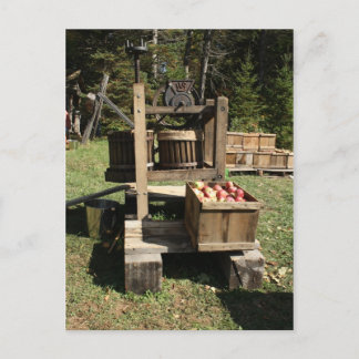 Antique Apple Cider Press Postkarte