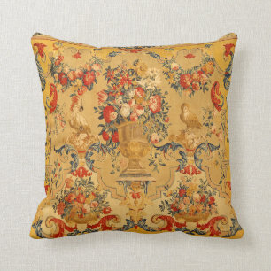 Antique Arabesques Silk Tapestory Print Kissen
