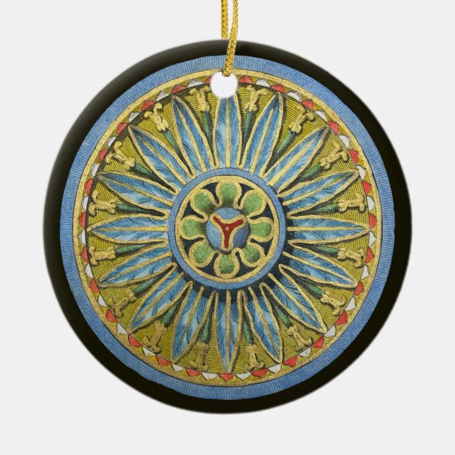 Antique Architectural Rosette Nr. 2 Keramik Ornament (Vorne)