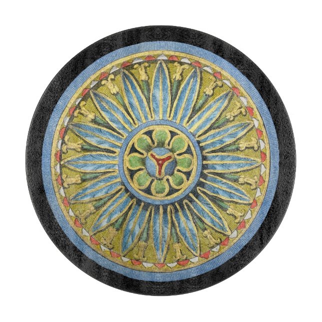 Antique Architectural Rosette Nr. 2 Schneidebrett (Vorderseite)