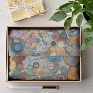 Antique Art Nouveau Style Feine Malerei Seidenpapier
