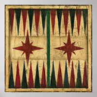 Antique Backgammon Game Board von Ethan Harper