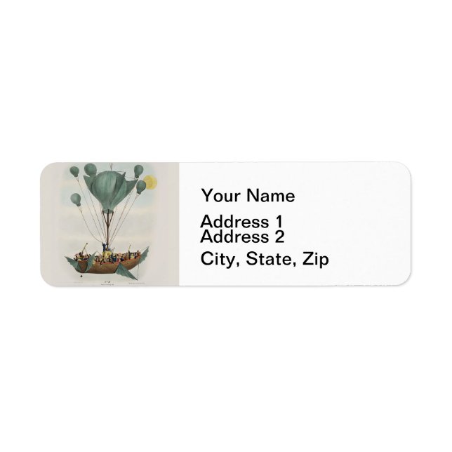 Antique Balloon Air Ship Artwork (Vorne)