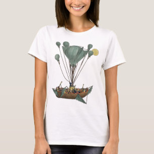 Antique Balloon Air Ship Artwork T-Shirt