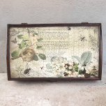 Antique Bee Botanical Ephemera Decoupage Seidenpapier<br><div class="desc">Vintag inspiriert botanische Collage mit Bienen,  Vogelnest,  eingravierten Blätter,  Wabenmuster,  blühenden Apfelblüten und Text aus Viktorianischen Bienen behaltend Zeitschrift über rustikale Stalltextur.</div>