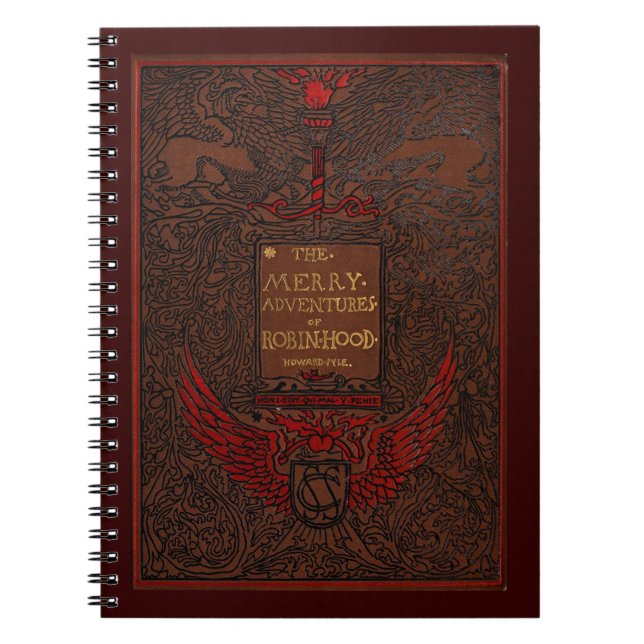 Antique Binding Robin Hood Book Cover Notizblock (Vorderseite)
