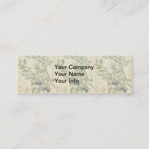 Antique Blackthorn Botanische Print Blume Berry Mini Visitenkarte