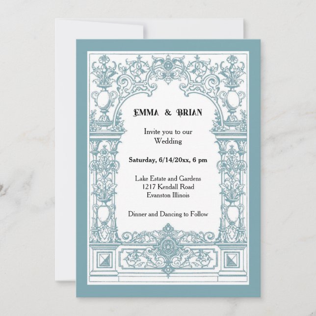 Antique cadre Invitation (Devant)