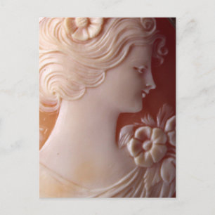 Antique Cameo Postcard Postkarte