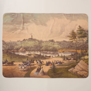 Antique Central Park #1, beängstigend BG #3 Sherpadecke