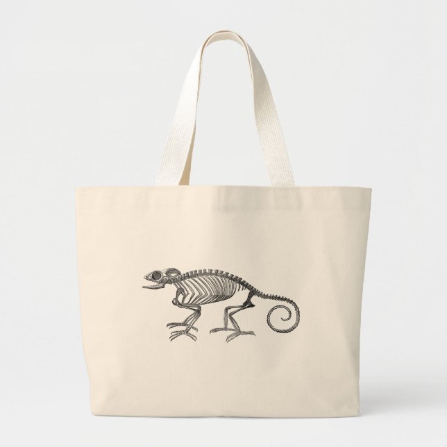 Antique Chameleon Skeleton sur le Sac fourre-tout (Devant)