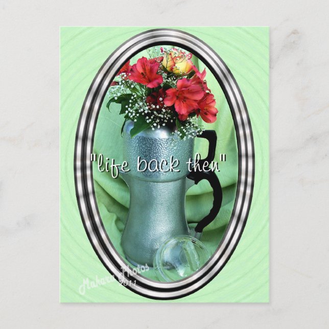 Antique Coffee Pot Postcard anpassen Postkarte (Vorderseite)