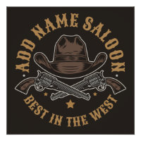 Antique Cowboy Guns ADNAME Old Wild West Saloon
