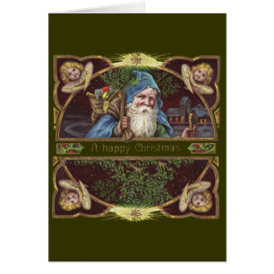 Antique de Noël des Père Noël Angels victoriens