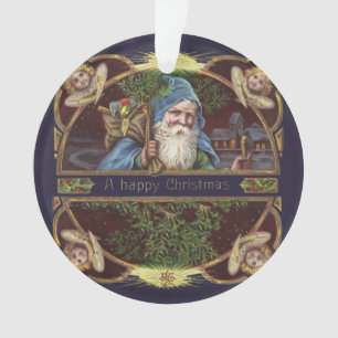 Antique de Noël des Père Noël Angels victoriens