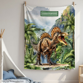Antique Dinosaur Couverture Personnalisée Garçons 
