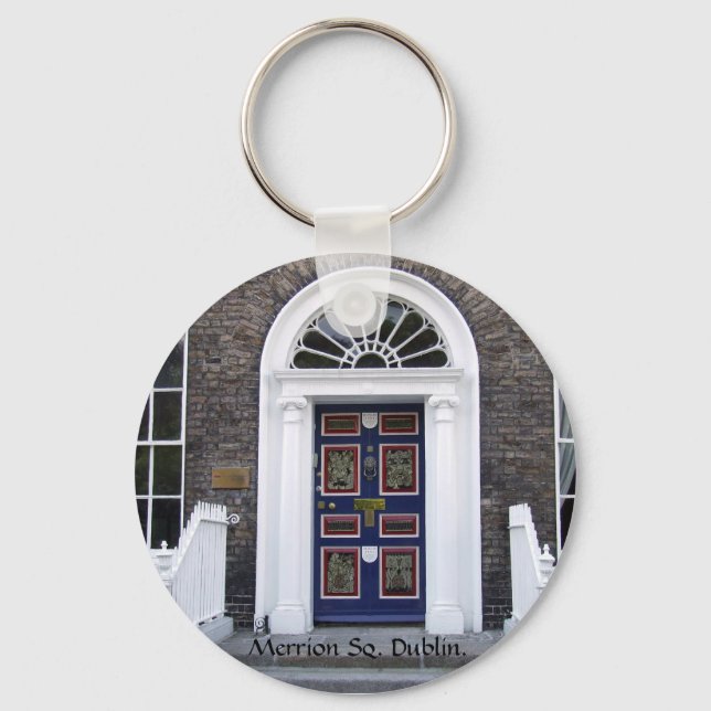 Antique Dublin Doorway - Merrion Square Schlüsselanhänger (Vorderseite)