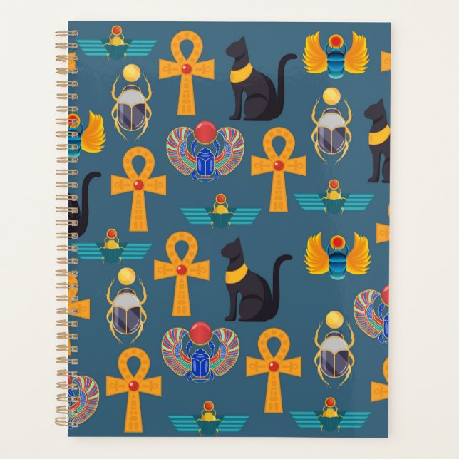 Antique Egypt Pattern, Hieroglyphics digital paper (Devant)