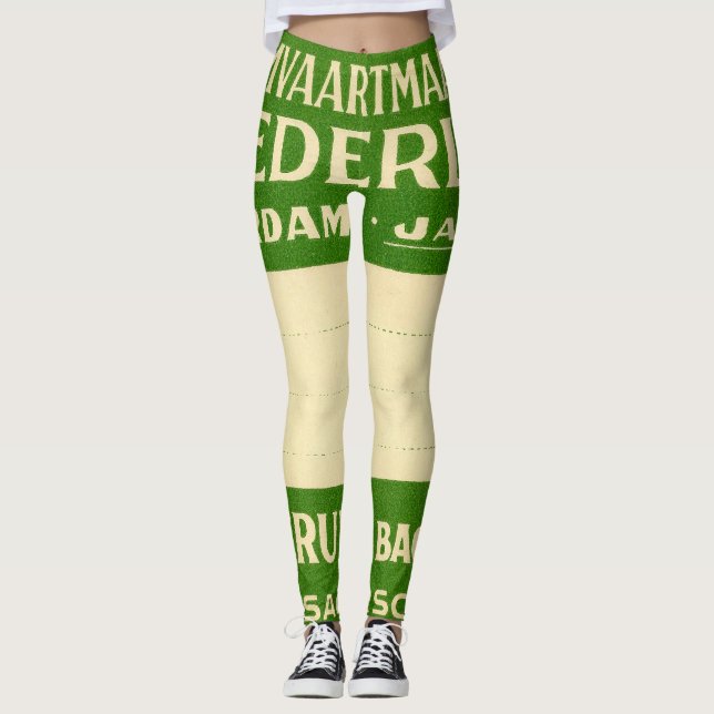 Antique Ephemera 6 Leggings (Vorderseite)