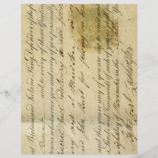 Antique Ephemera Scrapbook Paper