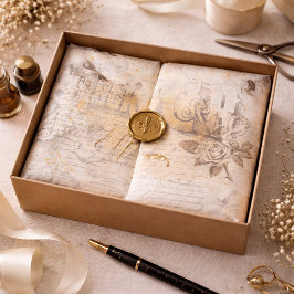 Antique Ephemera Seidenpapier