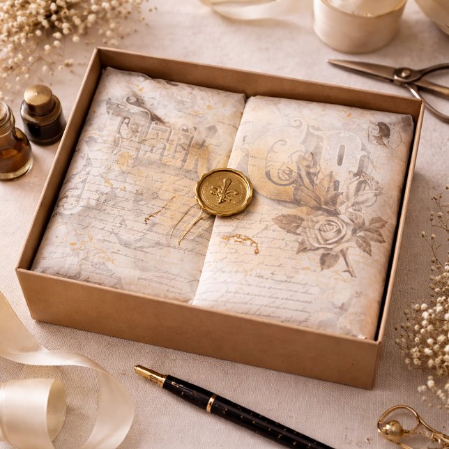 Antique Ephemera Seidenpapier (Von Creator hochgeladen)