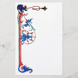 ANTIQUE FLORENTINE FLORAL MOTIFS BRIEFPAPIER