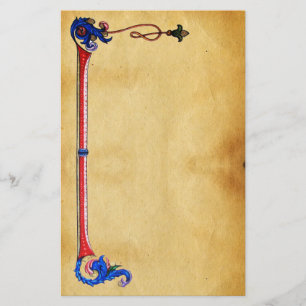 ANTIQUE FLORENTINE PARCHMENT BRIEFPAPIER