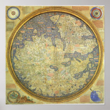 Antique Fra Mauro Karte Asien Afrika Europa