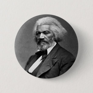 Antique Frederick Douglass Portrait Button