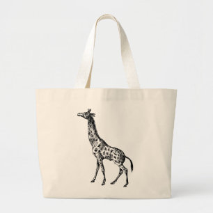 Antique Giraffe auf Tote Tasche