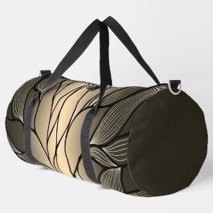 Antique Gold Creative Verlass Pattern Duffle Bag
