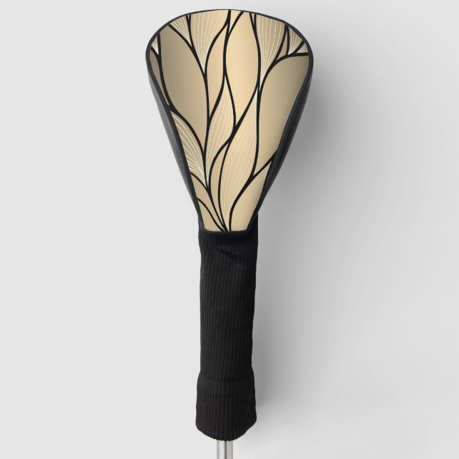Antique Gold Creative Verlass Pattern Golf Headcover (Vorderseite)