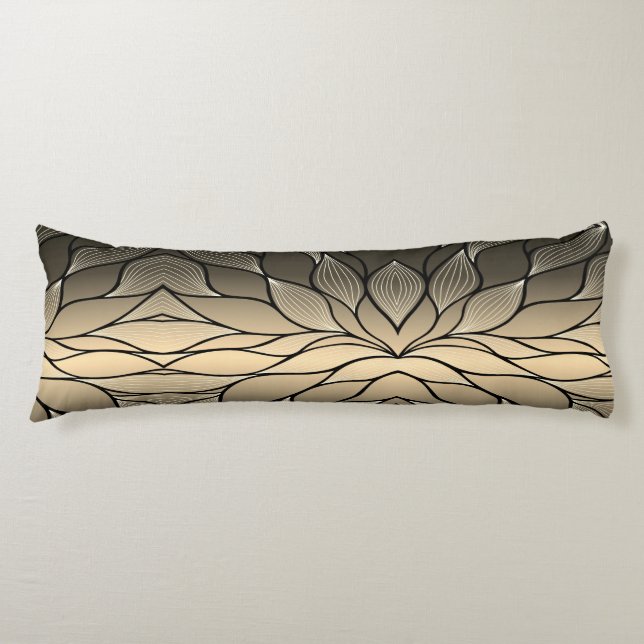 Antique Gold Creative Verlass Pattern Seitenschläferkissen (Vorderseite)