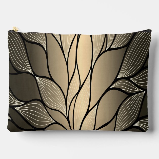 Antique Gold Creative Verlass Pattern Zubehörtasche (Vorderseite)