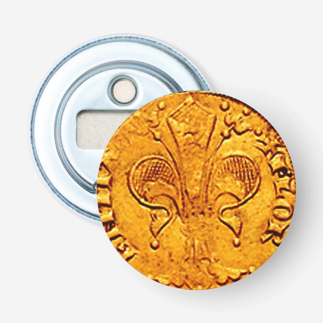 ANTIQUE GOLD FLORENTINE FORINT FLASCHENÖFFNER (Vorderseite)