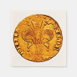 ANTIQUE GOLD FLORENTINE FORINT SERVIETTE