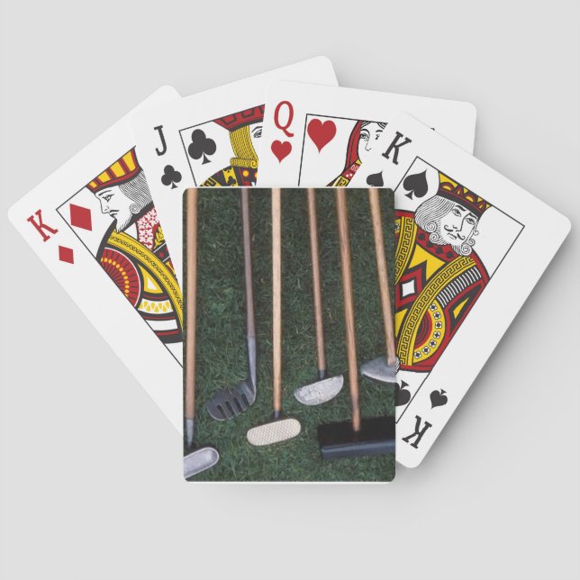 ANTIQUE GOLF CLUB SET PLAYCARDS SPIELKARTEN (Rückseite)