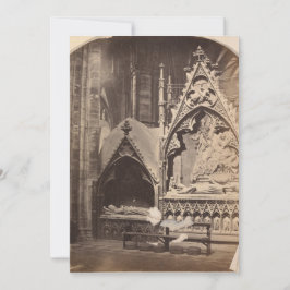 Antique Grab Foto Custom Halloween Einladung