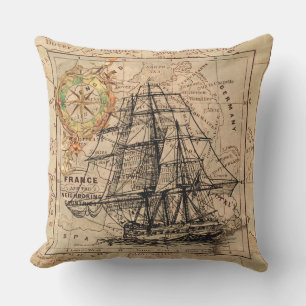 ANTIQUE HIGH SEA ADVENTURE Kissen
