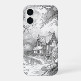Antique House Pattern Phone Case for iPhone 17 – N 16 Hülle