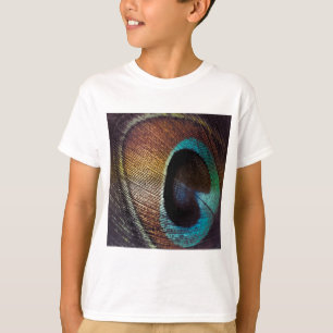 Antique Hues Peacock Federauge Auge T-Shirt