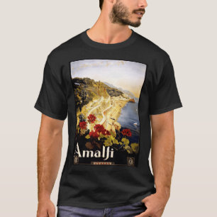 Antique Illustration Italien Amalfi Küste Antique T-Shirt