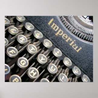 Antique Imperial Schreibwriter Poster